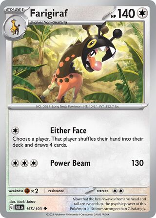 Farigiraf 155/279 from Paldea Evolved