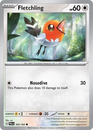 Fletchling 163/279 from Paldea Evolved