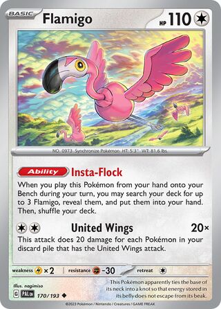 Flamigo 170/279 from Paldea Evolved