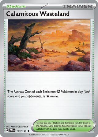 Calamitous Wasteland 175/279 from Paldea Evolved