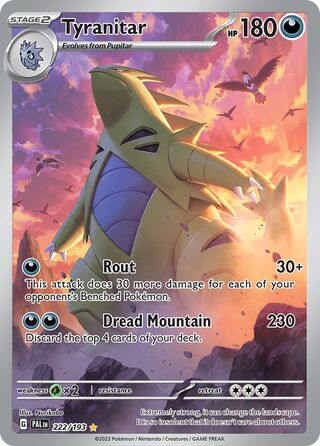 Tyranitar 222/279 from Paldea Evolved