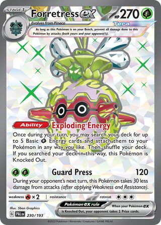 Forretress ex 230/279 from Paldea Evolved