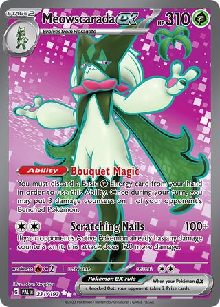 Meowscarada ex 231/279 from Paldea Evolved