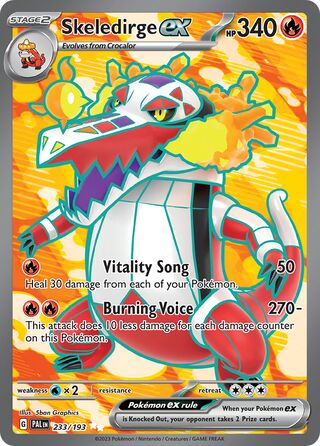 Skeledirge ex 233/279 from Paldea Evolved