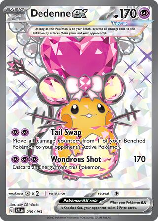 Dedenne ex 239/279 from Paldea Evolved