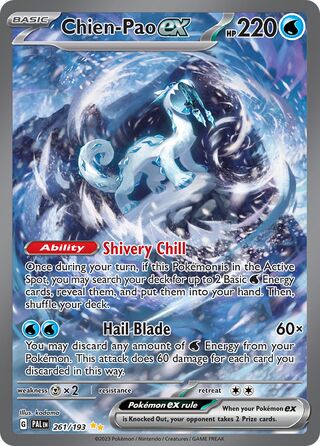 Chien-Pao ex 261/279 from Paldea Evolved
