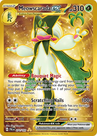 Meowscarada ex 271/279 from Paldea Evolved