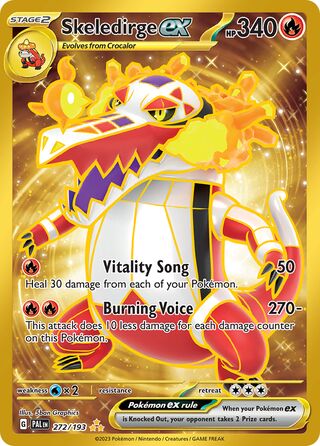 Skeledirge ex 272/279 from Paldea Evolved