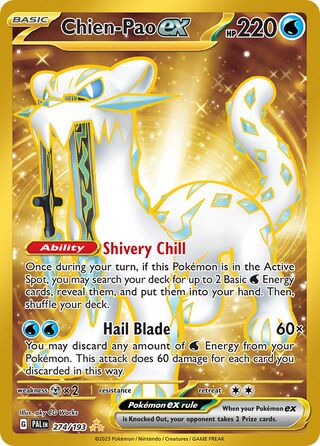 Chien-Pao ex 274/279 from Paldea Evolved