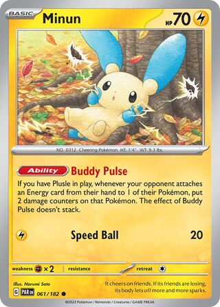 Minun 61/266 from Paradox Rift