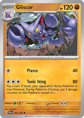 Gliscor 92/266 from Paradox Rift