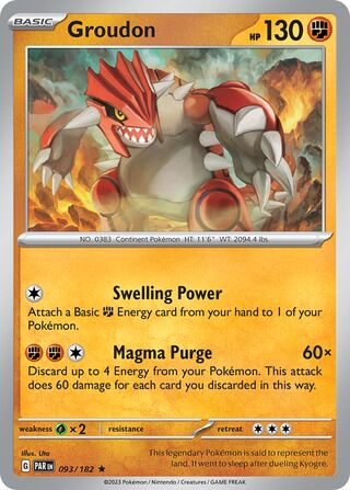 Groudon 93/266 from Paradox Rift