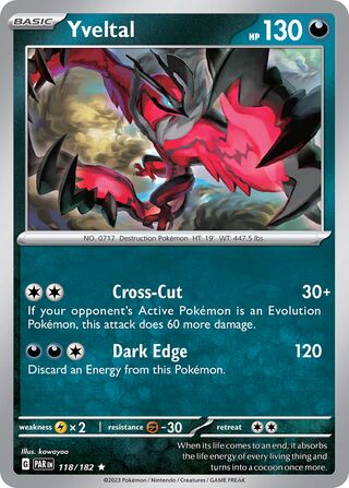 Yveltal 118/266 from Paradox Rift