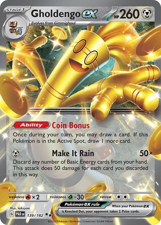 Gholdengo ex 139/266 from Paradox Rift