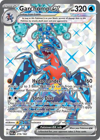 Garchomp ex 219/266 from Paradox Rift