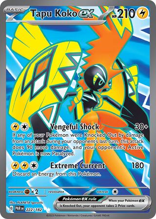 Tapu Koko ex 222/266 from Paradox Rift