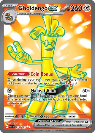 Gholdengo ex 231/266 from Paradox Rift