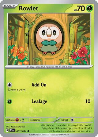 Rowlet 3/99 from Shrouded Fable