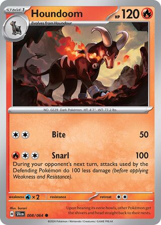 Houndoom 8/99 from Shrouded Fable