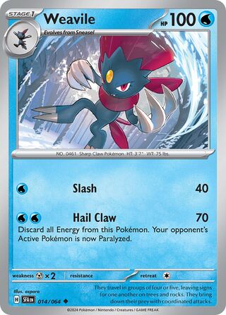Weavile 14/99 from Shrouded Fable