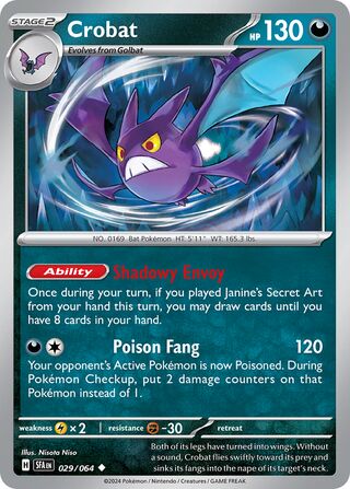 Crobat 29/99 from Shrouded Fable