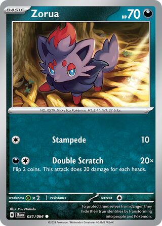 Zorua 31/99 from Shrouded Fable