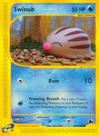 Swinub 107/182 from Skyridge