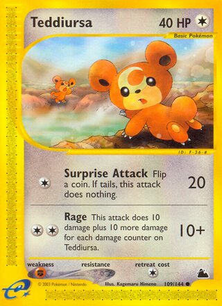 Teddiursa 109/182 from Skyridge