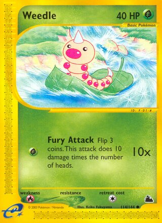 Weedle 114/182 from Skyridge