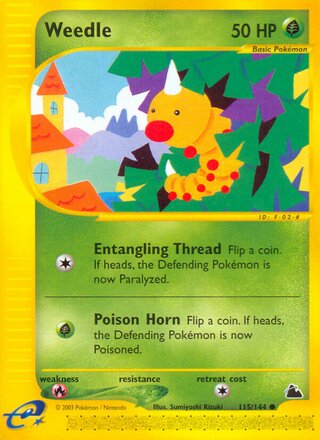 Weedle 115/182 from Skyridge