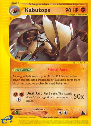 Kabutops 14/182 from Skyridge