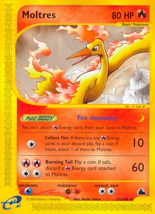 Moltres 21/182 from Skyridge
