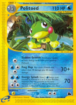 Politoed 25/182 from Skyridge