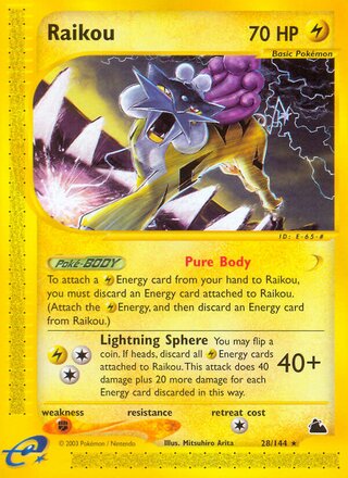 Raikou 28/182 from Skyridge