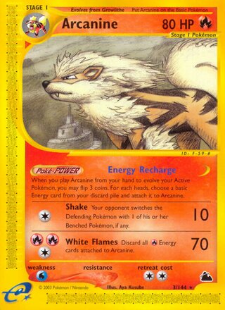 Arcanine 3/182 from Skyridge