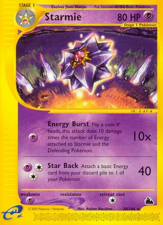 Starmie 30/182 from Skyridge