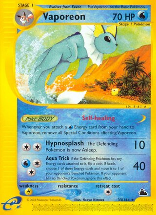 Vaporeon 33/182 from Skyridge