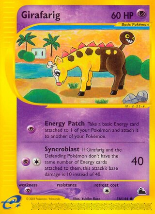 Girafarig 58/182 from Skyridge