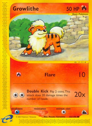 Growlithe 62/182 from Skyridge