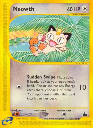 Meowth 78/182 from Skyridge
