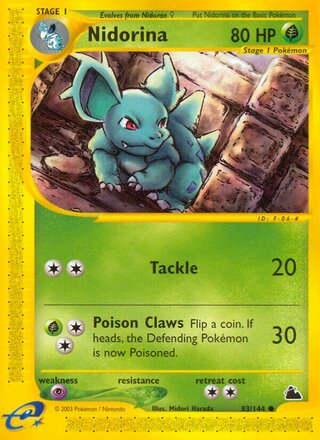 Nidorina 83/182 from Skyridge