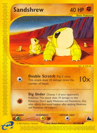 Sandshrew 92/182 from Skyridge
