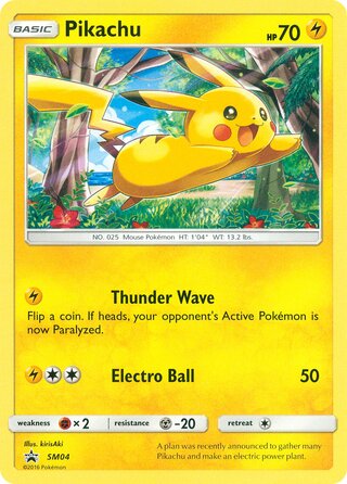 Pikachu 4/248 from Sun & Moon Promos