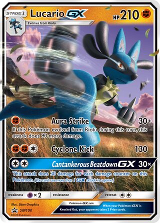 Lucario-GX 100/248 from Sun & Moon Promos