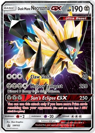 Dusk Mane Necrozma-GX 102/248 from Sun & Moon Promos