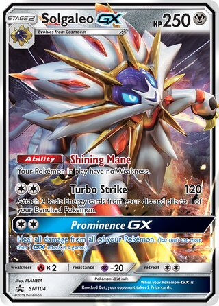 Solgaleo-GX 104/248 from Sun & Moon Promos