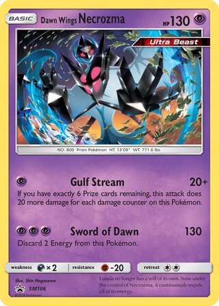 Dawn Wings Necrozma 106/248 from Sun & Moon Promos