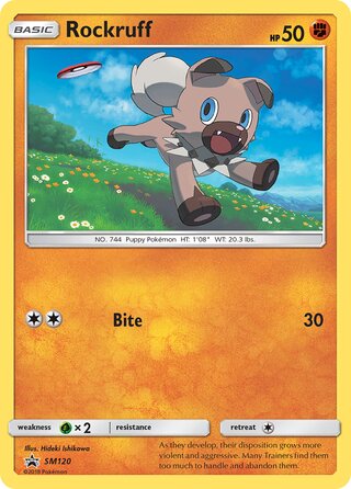 Rockruff 120/248 from Sun & Moon Promos