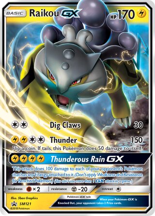 Raikou-GX 121/248 from Sun & Moon Promos