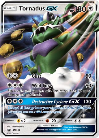 Tornadus-GX 134/248 from Sun & Moon Promos